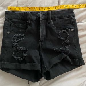 Aeropostale Black High Rise Shorts